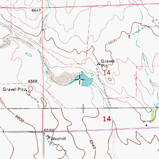 Topographic Map of J E McClelland Number 4 Dam, CO