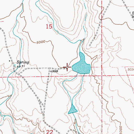 Topographic Map of Tolle and Ditch Number 1 Dam, CO