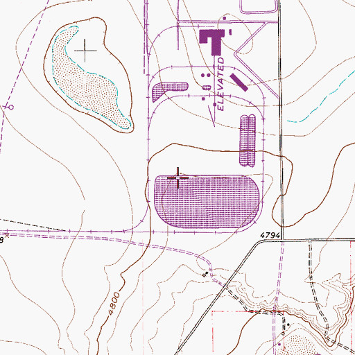 Topographic Map of Comanche Dam, CO