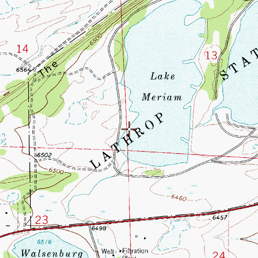 Topographic Map of Horseshoe Lake Dam, CO
