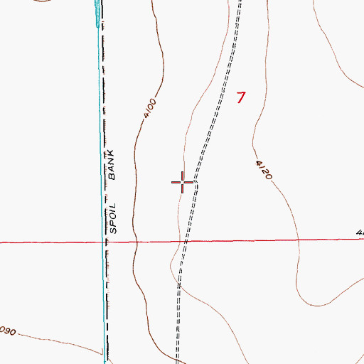 Topographic Map of Huerfano Valley Dam, CO