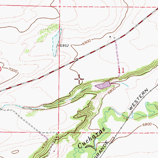 Topographic Map of J O Smith and Sons Number 1 Dam, CO