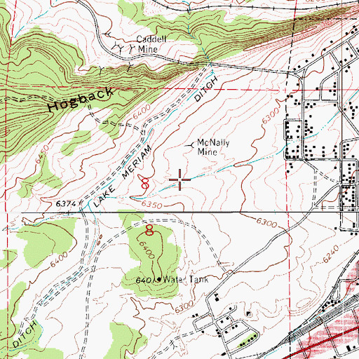 Topographic Map of North Walsenburg Flood Control Dam, CO