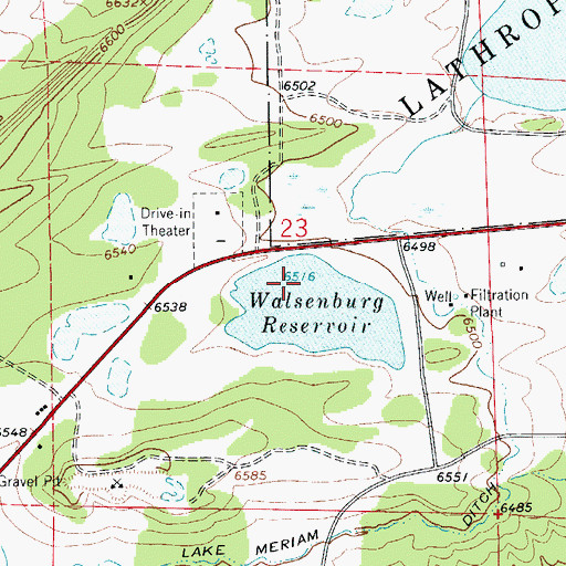 Topographic Map of Walsenburg Water System Dam, CO