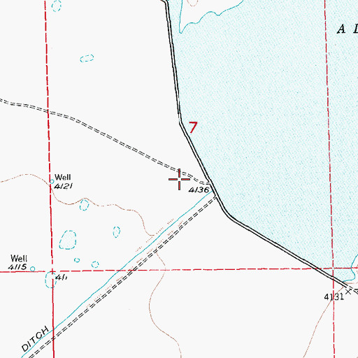 Topographic Map of Adobe Creek Dam, CO