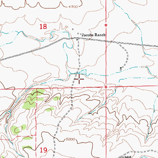 Topographic Map of Buffalo Arroyo Dam, CO