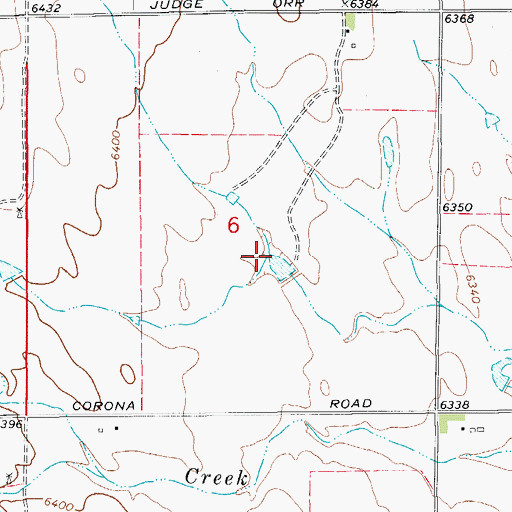 Topographic Map of Charles Golding Dam, CO