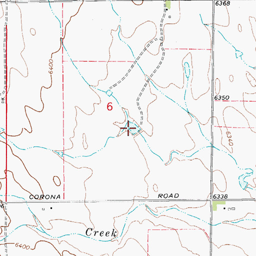 Topographic Map of Charles Golding Reservoir, CO