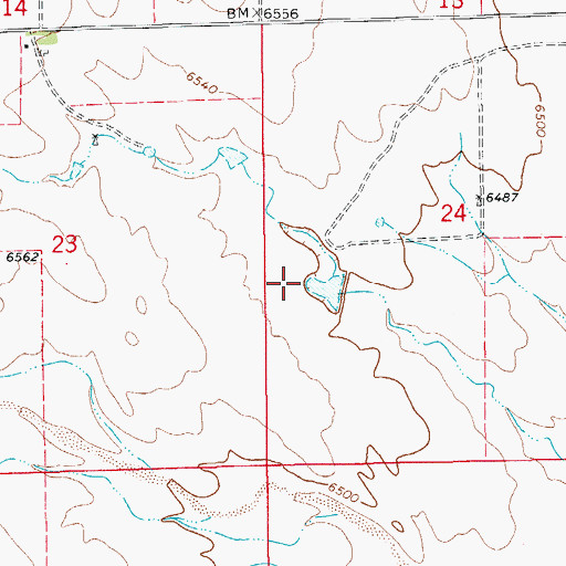 Topographic Map of Eldon Minkler Detention Number 1 Dam, CO