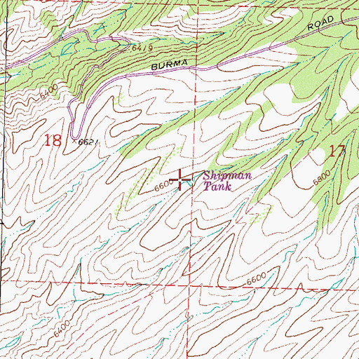 Topographic Map of Shipman Tank, NM