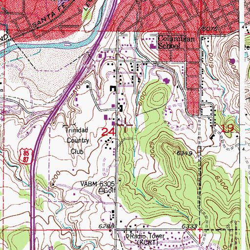 Topographic Map of Fisher Peak Detention FPC-2 Dam, CO