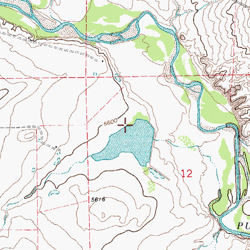 Topographic Map of Gagliardi Dam, CO