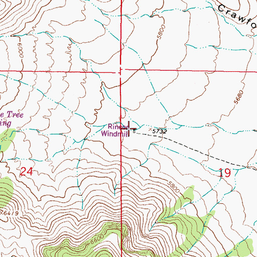 Topographic Map of Rincon Windmill, NM