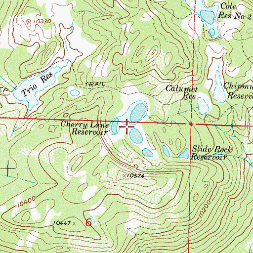Topographic Map of Cole Number 3 Dam, CO
