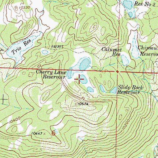 Topographic Map of Cole Reservoir Number 3, CO