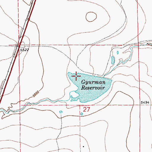 Topographic Map of Van Bremer Number 1 Dam, CO