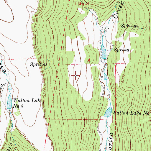 Topographic Map of Walton Detention Number 1 Dam, CO