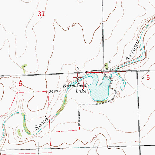 Topographic Map of Konantz Dam, CO