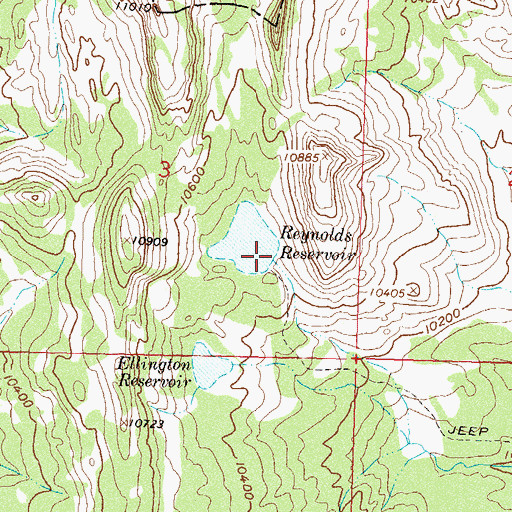 Topographic Map of Columbine Dam, CO