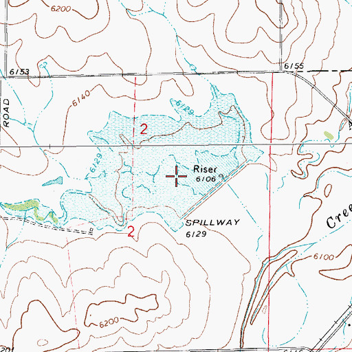 Topographic Map of Big Sandy Creek-Antelope Dam, CO