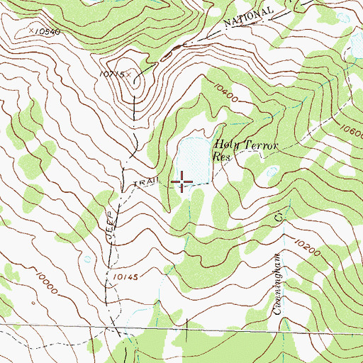 Topographic Map of Holy Terror Dam, CO