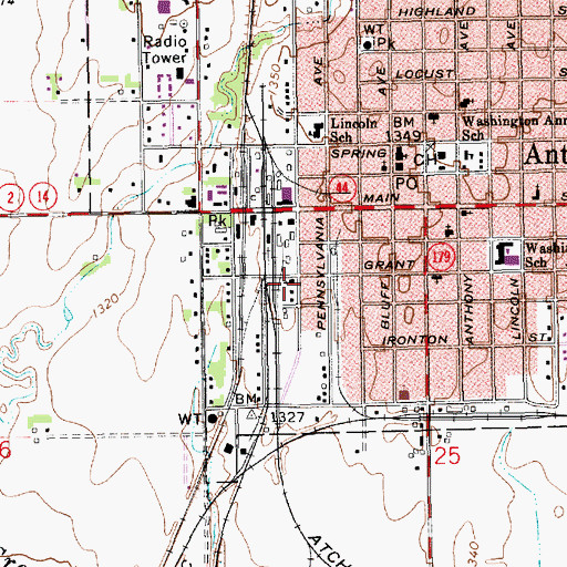 Topographic Map of Saint Mathew African Methodist Episcopal Church, KS
