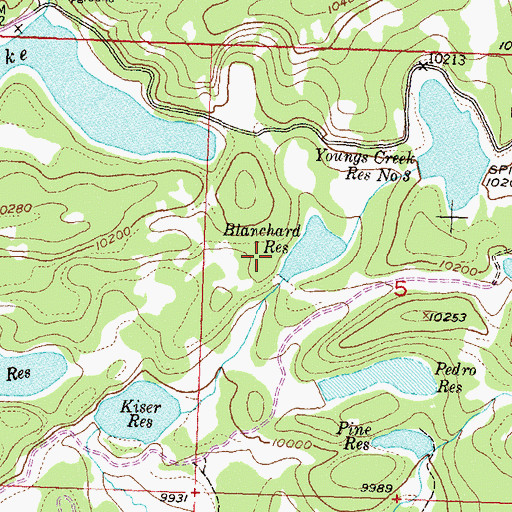 Topographic Map of McKoon Dam, CO