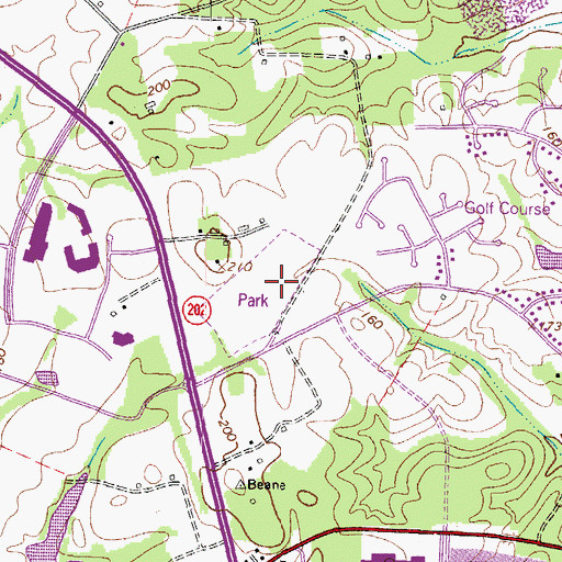 Topographic Map of Ernest Everett Just Middle School, MD
