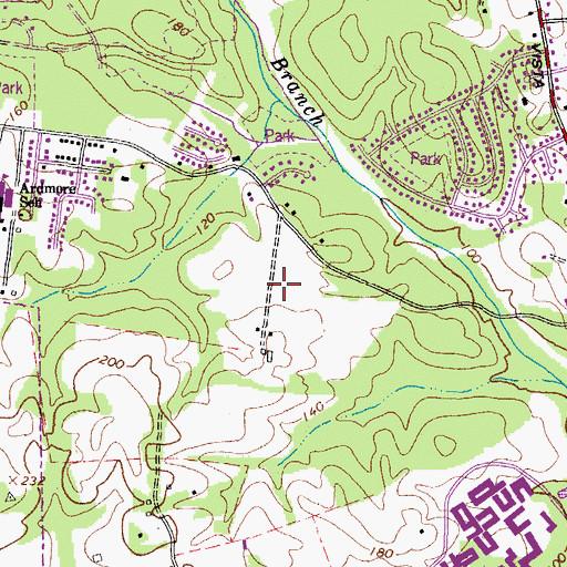 Topographic Map of Charles Herbert Flowers High School, MD