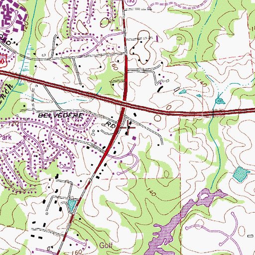 Topographic Map of Kingsford Elementary School, MD