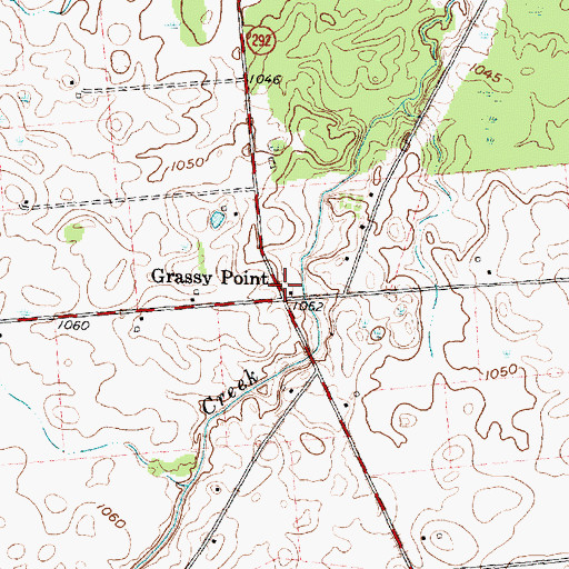 Topographic Map of Grassy Point Post Office (historical), OH
