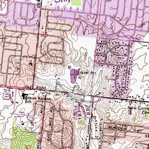 Topographic Map of Culp Lake, OH