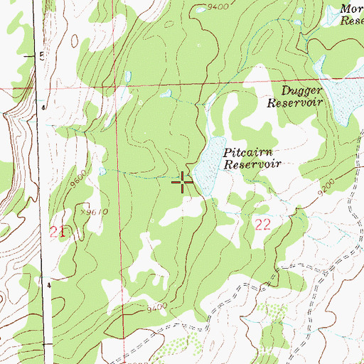 Topographic Map of Pitcairne Number 1 Dam, CO