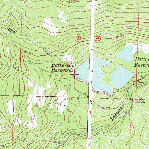 Topographic Map of Carl Smith Dam, CO
