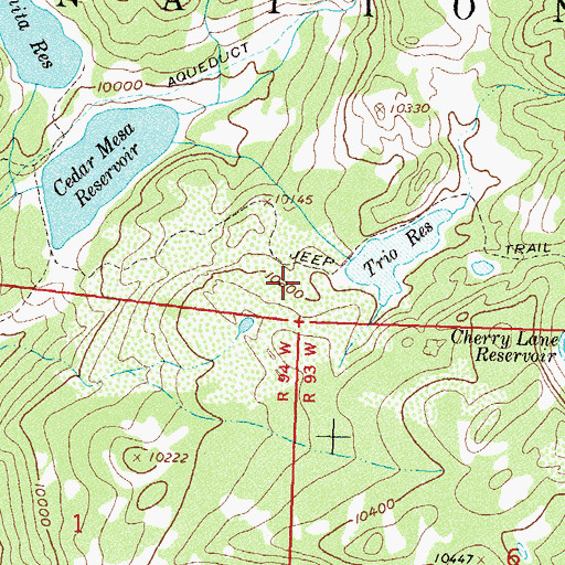 Topographic Map of Trio Dam, CO
