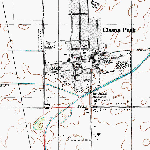 Topographic Map of Trinity Lutheran Church, IL