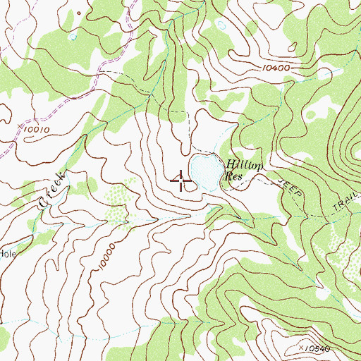 Topographic Map of Fairmont Dam, CO