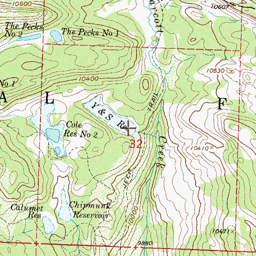 Topographic Map of Y and S Dam, CO