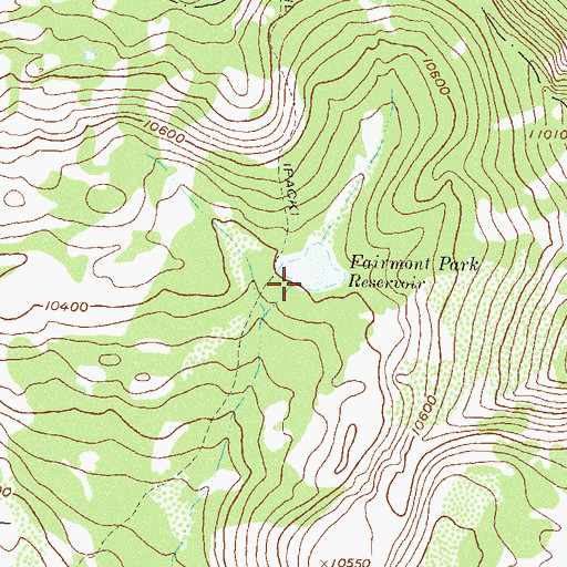 Topographic Map of Fairmont Park Dam, CO