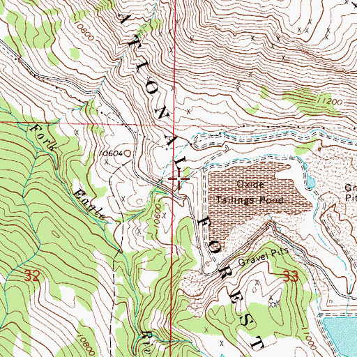 Topographic Map of Climax-Moly Number 4 Reservoir, CO