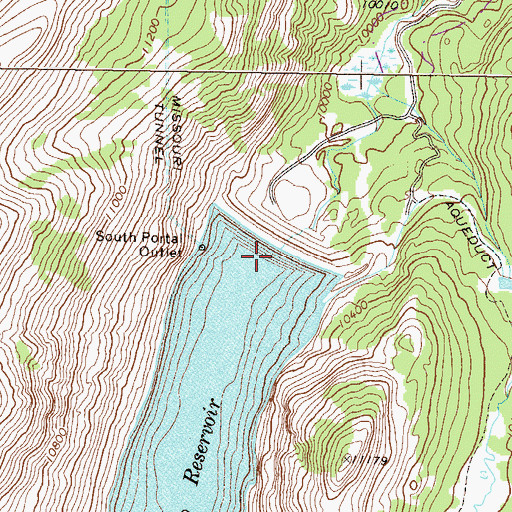 Topographic Map of Homestake Project Dam, CO