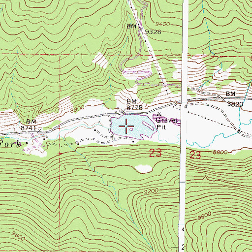 Topographic Map of Himmelland Reservoir, CO