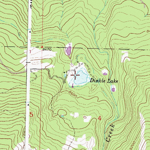 Topographic Map of Lake Ann Reservoir, CO
