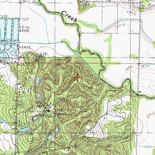 Topographic Map of Dean Hills Nature Preserve, IL