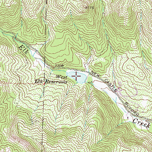 Topographic Map of Park Dam, CO