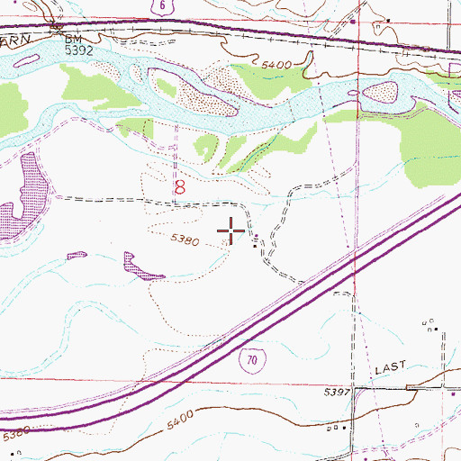 Topographic Map of Rifle Valley Reservoir, CO