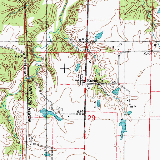 Topographic Map of Gray Family Cemetery, IL