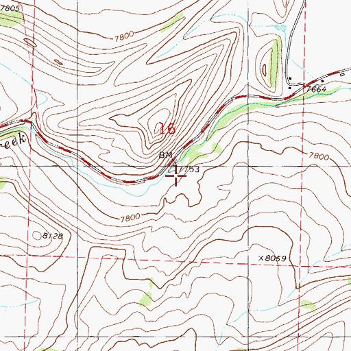 Topographic Map of McElroy Reservoir, CO