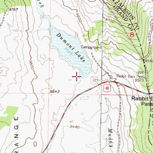 Topographic Map of Muddy Creek Dam, CO
