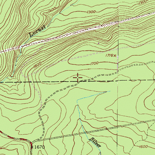 Topographic Map of Weiser State Forest, PA